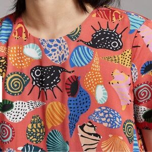 Corey Lynn Calter Seashell Mini Dress Colorful Seashells Anthropologie Small